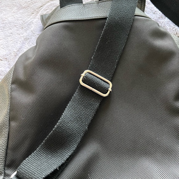 Cole Haan Black Pebble Leather Backpack - Picture 5 of 5